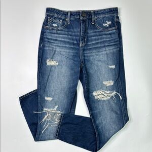 Buckle Black Mom Jean Tapered Size 28